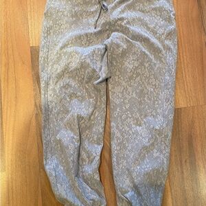 Lululemon Light Gray Ready to Rulu joggers